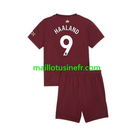 Maillot de Foot Manchester City Erling Haaland 9 Troisième 2024-25 - Enfant